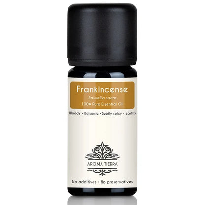 Aroma Tierra  Frankincense Essential Oil Sacred (Boswellia sacra) 10ml — 100% Pure
