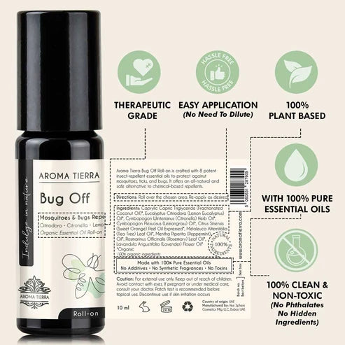 Aroma Tierra  Bug Off - Essential Oil Roll-on Organic-10ml