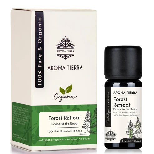 Aroma Tierra  Forest Retreat Essential Oil Blend – Pine, Cypress & Woody Aroma-10ml
