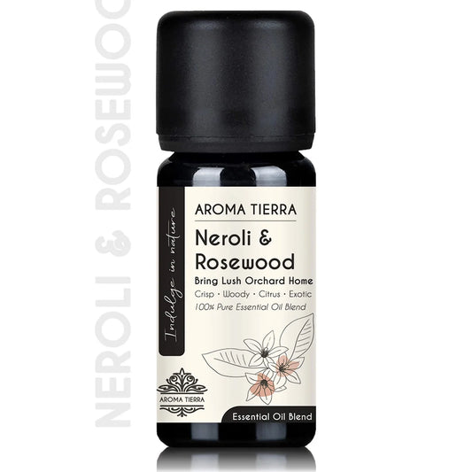 Aroma Tierra  Neroli & Rosewood Essential Oil Blend –10ml