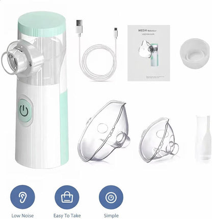 Nebulizer Portable, Lightweight Compact Design for Home and Travel, Green