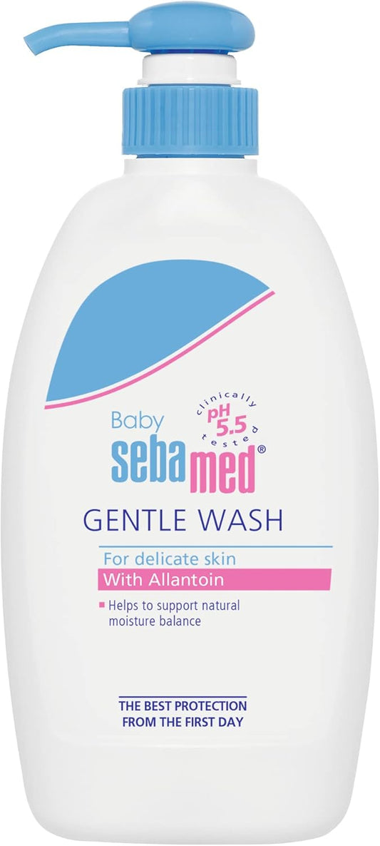 Sebamed Baby Gentle Wash 400mL - Soap-Free, No Tears, for Delicate Skin 0-3 Years with Allantoin & Squalane