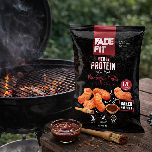 Fade Fit BBQ Protein Puffs 40g | 170 Calories | Baked, Not Fried