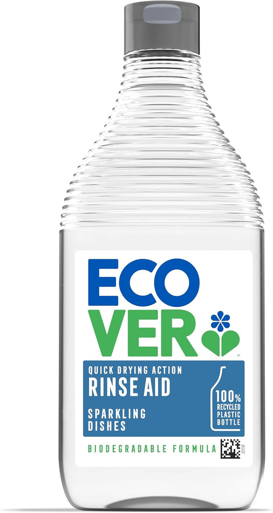 Ecover Dishwasher Rinse Aid, Sparkling Dishes and Quick Drying Action, For The Ultimate Clean - 450ml
