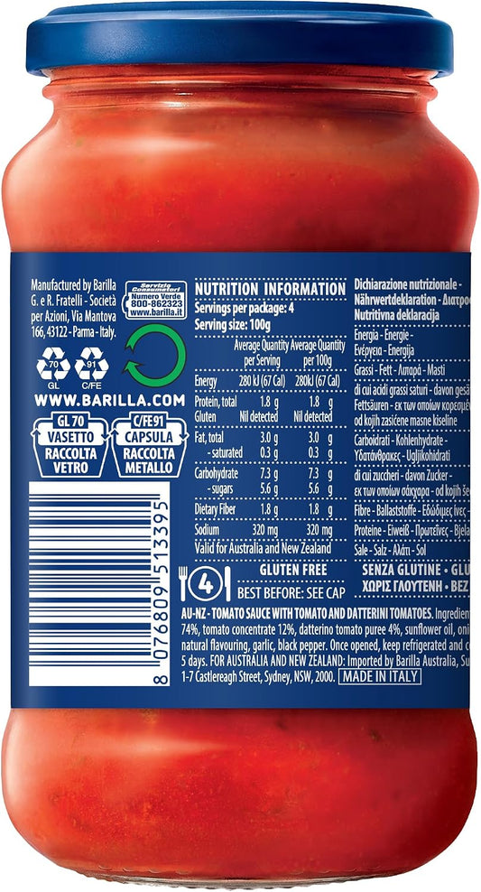 Barilla Pomodoro Pasta Sauce with Italian Tomato 400g