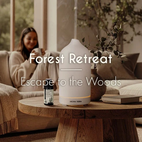 Aroma Tierra  Forest Retreat Essential Oil Blend – Pine, Cypress & Woody Aroma-10ml