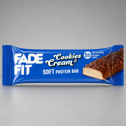 Fade Fit Cookies & Cream Soft Protein Bar 55g | 16.5g Protein